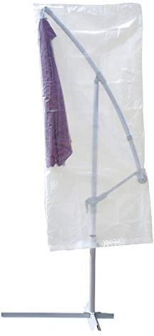 Ribiland 07351 - Housse de Protection - Pour Parasol - Transparente - 100 x 225 cm - Résistante aux UV