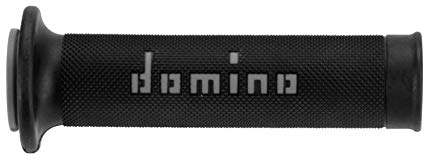 DOMINO - Lenkergriffe für Motorrad Straße A010 Soft Bicolor Schwarz/Grau