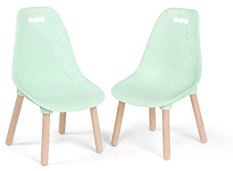 B. toys – Chairs For Kids – 2 Chairs – Wooden Legs – Furniture For Kids – Kid Century Modern: Chair Set – Mint – 3+ Years