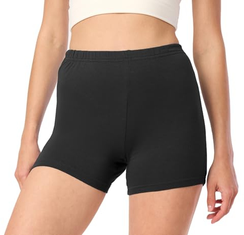 Merry Style Pantaloncini Palestra Donna in Viscosa Shorts Donna per il Fitness Allenamento Jogging Pantaloncini Sportivi Yoga Hot Pants MS10-391 (Nero, XL)