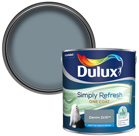 Dulux Simply Refresh Matt Emulsion Paint - Denim Drift - 2.5L, 5382899