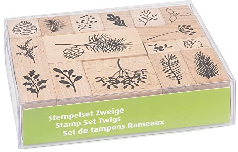 Heyda 204888685 Stempel-Set Zweige Setgröße 12 x 10 x 3 cm