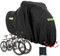 Fahrradabdeckung Wasserdicht mit Schlosslöcher Fahrrad Schutzhülle für 1 2 3 Fahrräder, 205 x 110 x 80 cm, Abdeckung Kinderfahrrad Oxford Wetterfeste Fahrradgarage Abdeckplane Outdoor