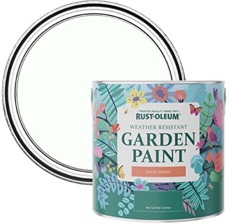 Rust-Oleum Green Mould-Resistant Garden Paint In Satin Finish - Apple Blossom 2.5L