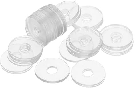 COSMEVIVI 50pezzi Guarnizione in Vinile Per Viti Maniglie Doccia Guarnizione Di Tenuta Rondelle Per Viti Accessorio Per Casa