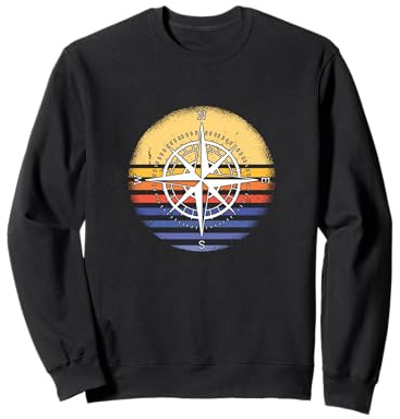 Geocacher Retro Sunset Geocaching Sweatshirt
