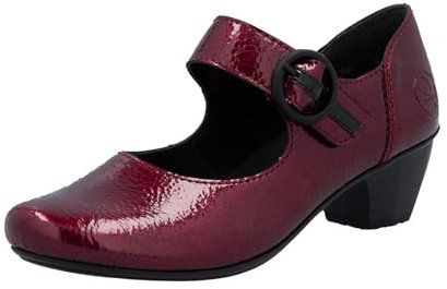 Rieker Women's 41756 Court Shoes, red, 6.5 UK