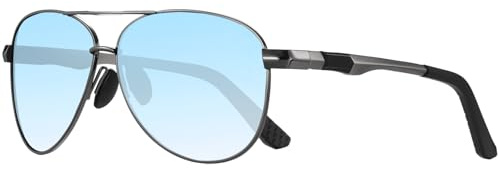 Solglasögon män kvinnor polariserade UV400-skydd Pilotstil ultralätta okrossbara metallramar förarglasögon sportglasögon flygglasögon