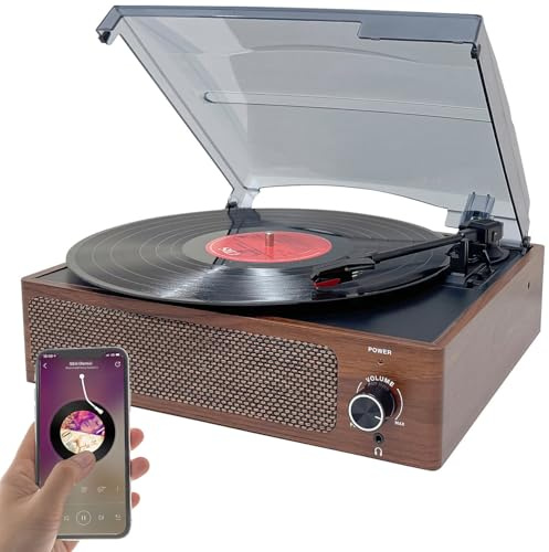 Tourne disque et numériseur vinyles UPL-200.mp avec fonction bluetooth 5.3 [auvisio]