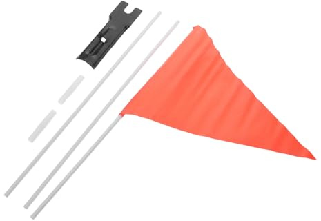 Alipis Bandera Seguridad Bicicleta Infantil Ajustable con Mástil para Alta Visibilidad Paseos Escolares y Exteriores