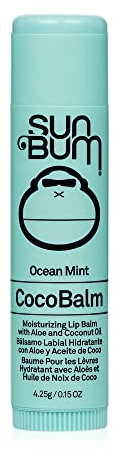 Sun Bum Coco Balm Lippenbalsam, feuchtigkeitsspendende und silikonfreie Formel, hergestellt mit Aloe Vera und Kokosöl, Meeresminze, 4,25 g