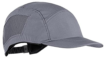 ENHA Syntis Dynamic Regular Peak Comfortable, Stylish Bump Cap Thermo-Regulated Protective Safety Headwear (Grey)