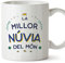 MUGFFINS Tazas para NOVIA - En Catalán - El Millor del Món - 11 oz / 330 ml - Regalo original y divertido