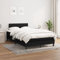 Festnight Polsterbett 120 x 200 cm, Komplett-Set Mit Matratze, Lattenrost, Boxspringbett, Stoff, Schwarz