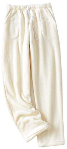 liaddkv Pantalon de Pyjama Chaud en Velours Épais Avec Polaire - Élégant Jogging de Yoga en Peluche - Collants Pour Femme - Hiver