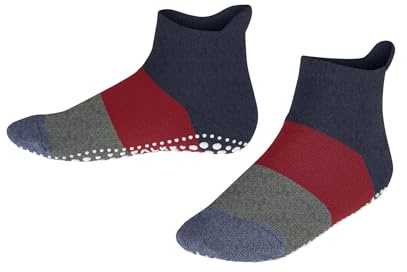 FALKE Colour Block K Hp coton picots sur la semelle 1 paire, Chaussettes Chaussons Mixte enfant, Bleu Dark Blue Melange 6688, 31/34 EU