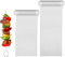 DMJJSD Lot de 40 brochettes en acier inoxydable - Pour barbecue, kebab - Pour viande, poulet, crevettes, fruits, légumes (20 cm + 25 cm)