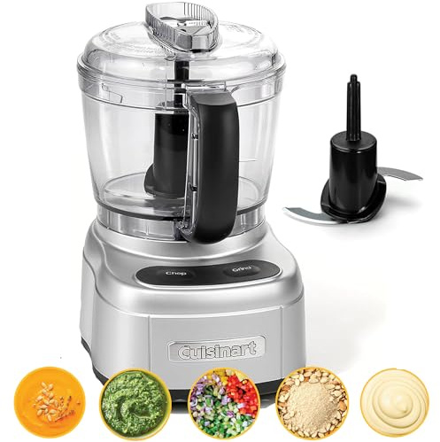 Cuisinart Mini Prep Pro: mini tritatutto e robot da cucina compatto. Trita, macina, frulla, mescola. Lama reversibile in acciaio inox. Ciotola 900 ml senza BPA. Motore compatto