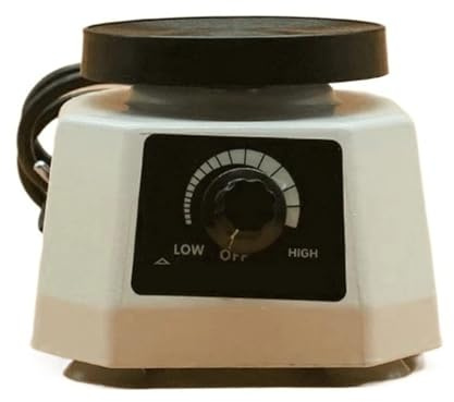 Plaque vibrante dentaire, table vibrante haute puissance 100 W, oscillateur rond for plâtre, 220 V/110 V(White 110V)