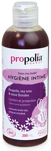 PROPOLIA - Bio - Gel Hygiène Intime - Purifiant et Apaisant - Usage quotidien - Propolis, Tea Tree & Eaux Florales - Adolescents & Adultes - Fabriqué en France - 200 ml