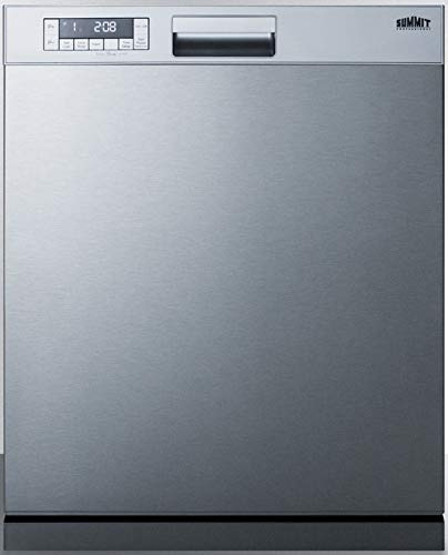 Summit Appliance 24 in. Stainless Steel Front Control Smart Dishwasher 120-VOLT