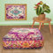 Mandala Life ART Bohemian Yoga Dekor Boden Kissenbezug - 60x20 cm - Quadratisch Meditation Kissenbezug - Bedruckter Baumwollte Hocker