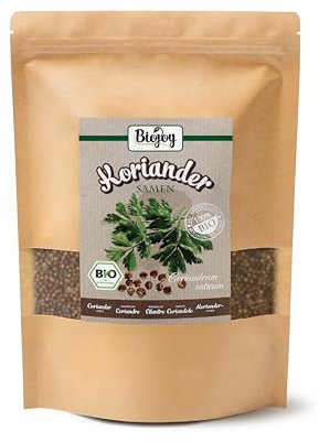 Biojoy Graines de Coriandre BIO (500 g), entière et sans additifs