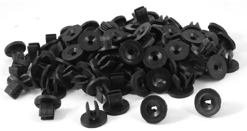 Ruilogod Bil 4mm håldörr Plast Push Rivets skruvfästen 100 st