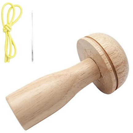 LANGYA Stopfpilz - Patch-Nähset,Stopfpilz, niedliches Nähwerkzeug aus Holz, zu Ausbessern mit Nähnadeln, Set zum Stopfen von Socken, Pullovern, Hosen, Hüten