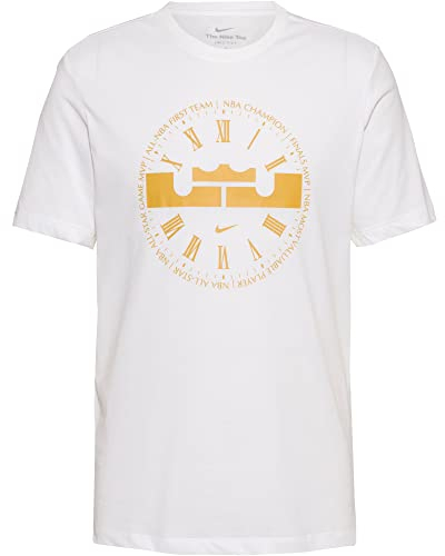 Nike Herren Géométrique T-Shirt, Weiß, L