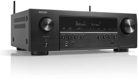Denon AVR-S760H 7.2ch 8K AV receiver with Dolby Atmos, Dolby Atmos Height Virtualization, DTS:X and DTS Virtual:X, Voice Control and HEOS Built-in Multiroom Audio Technology