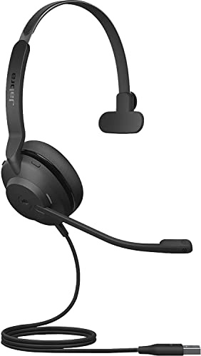 Jabra Evolve2 30 SE - Auriculares Mono con cancelación de Ruido con Cable - Cuenta con tecnología de Llamada de 2 micrófonos y Cable USB-A - Funciona con Todas Las Plataformas de comunicaciones