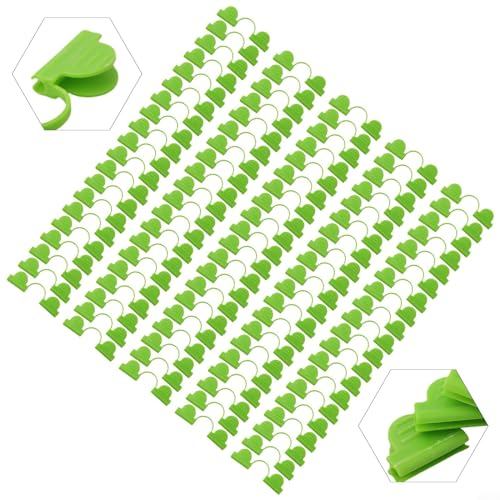 100 Stück Kunststoff Gewächshausklammern für Sichere Befestigung und Langlebigkeit Gewächshaus Klammern Gewächshäuser Zubehör