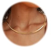 KRFY Collana Donna Delicato Argento 14 K e Oro Donna Unico Acciaio Inossidabile Donna