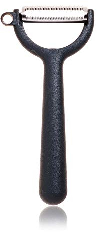 Kochblume Original Sparschäler | Universalschäler, Edelstahl, spülmaschienengeeignet, in der bunten Box (anthrazit, Y-Piranha)