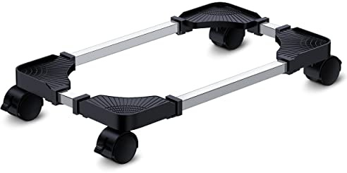 LABOBOLE Computer Tower Stand - Adjustable PC Stand for Most Desktop Towers - Elevate and Organize Your Desktop - Mobile CPU PC Holder Cart Riser Printer