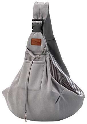 FDJASGY Small Dog Sling Cat Carrier Adjustable Strap Hands Free Reversible Pet Puppy Travel Bag Backpack for Outdoor Travel