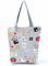 INN Krankenschwester-Tasche aus Baumwollleinen, Einkaufstasche, Stofftasche, Krankenschwestertasche, mit Cartoon-Motiven, Gesundheit, Grisnurse, 42x34cm