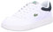 Lacoste Herren Low-Top Sneaker T-Clip 0120 2 SMA, Männer Halbschuhe,schnürschuhe,schnürer,Business,Freizeit,WHT/DK GRN (1R5),43 EU / 9 UK