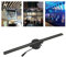 Ventilador de Holograma 3D, Proyector 3D WiFi de 16,5 Pulgadas 2000x224 con 224 Cuentas de Luz LED, Tragaluz de Techo LED Holográfico, para Exhibición Publicitaria de Tiendas