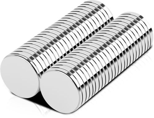 Aenienoe 50 Pack Magnets Strong 12x1.5mm Small Magnet Mini Magnets for Crafts Round Magnet for Miniatures Neodymium for Whiteboard Board Fridge