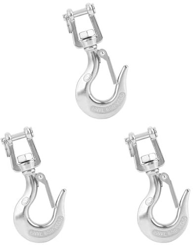 3 Pcs En Acier Inoxydable Crochet De Levage 650kg/1000kg Gréement Accessoire pour Machines De Projet