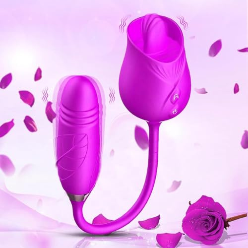 Vibrador Vibradorador Mujer Juguetes Eroticos Vibradores mujer Con 10 modos Consoladores.. para mujer con vibración Vibradorador Clitoris Juguetes eróticos para 12 modos impermeable (Red pale)