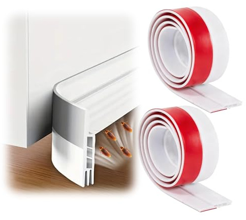2 PCS Blanc Joint de Porte, Boudin Porte, Boudin de Porte Isolant Phonique Porte 100cm, Isolation Thermique et Phonique, Protection Contre Courants d'Air, Bruits et Poussières