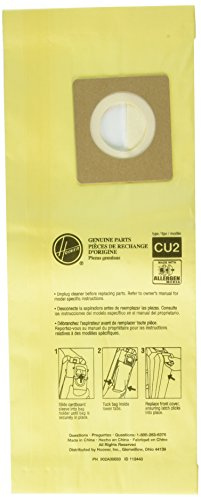 Hoover AH10243 Paper Bag, Allergen Filtration Hushtone 10 Pk, Yellow