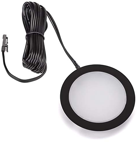 SOTECH LED-inbyggnadsspot Giulia Inbyggd möbelarmatur Ultraslim / 12V / 3W / cool white - 6000K / 65 x 12 mm/svart hölje