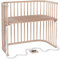 babybay Boxspring XXL Beistellbett aus massivem Buchenholz / Kinderbett Höhe stufenlos verstellbar & umweltfreundlich / mitwachsendes Babybett (natur unbehandelt)