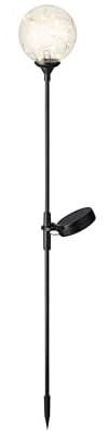 Lámpara LED solar de bolas de cristal para jardín, 10-25 cm, Stecker, klein