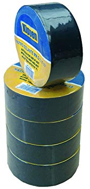 KIPPEN 9004IK - Set da 5 Rotoli di Nastro isolante, Nero