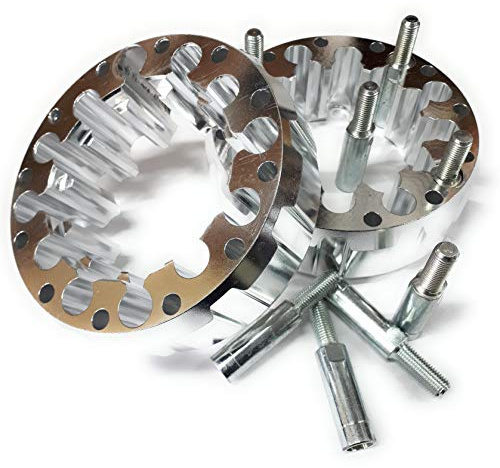 Separador Espaciador Extensor Rueda Trasera Solo Compatible Con Suzuki LTZ 400 03-11 Ancho Amplia 45mm Por Rueda - 4/110 Con Alargadores de Metrico 10 x 125 Set Para 2 Ruedas.